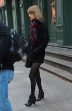 TAYLOR SWIFT Leaves Her Hotel in New York
