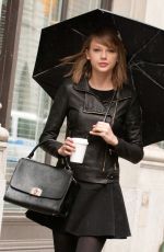 TAYLOR SWIFT on Rainy Day Out in New York