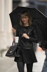 TAYLOR SWIFT on Rainy Day Out in New York