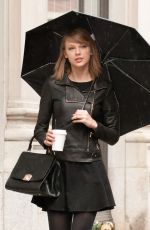 TAYLOR SWIFT on Rainy Day Out in New York