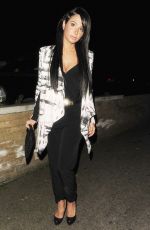 TULISA CONTOSTAVLOS Arrives at Gilgamesh Restaurant in Camden