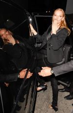 UMA THURMAN Arrives at Jimmy Kimmel Live in New York