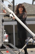 VALERIE BERTINELLI at Hot in Cleveland Set in Santa Monica