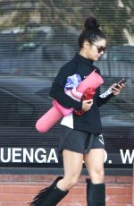 VANESSA HUDGENS at a Yoga Class in Studio City