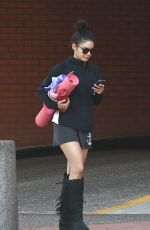 VANESSA HUDGENS at a Yoga Class in Studio City