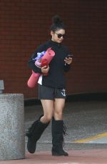 VANESSA HUDGENS at a Yoga Class in Studio City