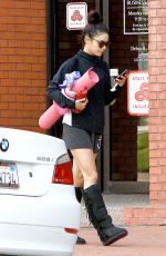 VANESSA HUDGENS at a Yoga Class in Studio City