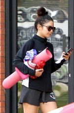 VANESSA HUDGENS at a Yoga Class in Studio City