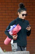 VANESSA HUDGENS at a Yoga Class in Studio City