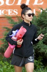 VANESSA HUDGENS at a Yoga Class in Studio City