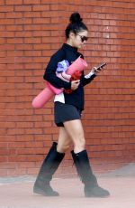 VANESSA HUDGENS at a Yoga Class in Studio City