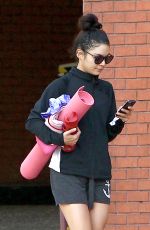 VANESSA HUDGENS at a Yoga Class in Studio City