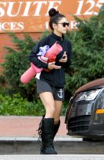 VANESSA HUDGENS at a Yoga Class in Studio City