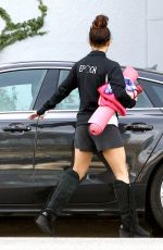 VANESSA HUDGENS at a Yoga Class in Studio City
