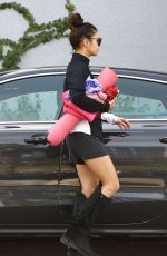 VANESSA HUDGENS at a Yoga Class in Studio City