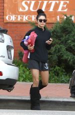 VANESSA HUDGENS at a Yoga Class in Studio City