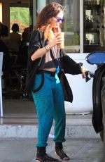 VANESSA HUDGENS Gets an Iced Coffee at the Coffee Bean in Studio City