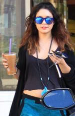 VANESSA HUDGENS Gets an Iced Coffee at the Coffee Bean in Studio City