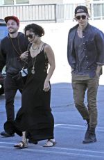 VANESSA HUDGENS Heading to a Church in Hollywood