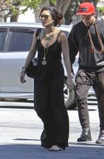 VANESSA HUDGENS Heading to a Church in Hollywood