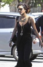 VANESSA HUDGENS Heading to a Church in Hollywood