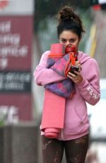 VANESSA HUDGENS Heading to Yoga Class in Studio City