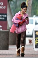 VANESSA HUDGENS Heading to Yoga Class in Studio City