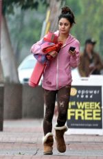 VANESSA HUDGENS Heading to Yoga Class in Studio City