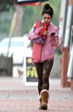 VANESSA HUDGENS Heading to Yoga Class in Studio City
