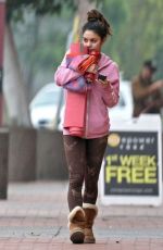 VANESSA HUDGENS Heading to Yoga Class in Studio City