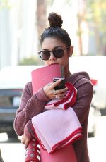 VANESSA HUDGENS in Shorts Heading to Yoga Class in Studio City