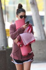 VANESSA HUDGENS in Shorts Heading to Yoga Class in Studio City