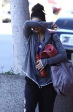 VANESSA HUDGENS Leaves a Yoga Class in Studio City
