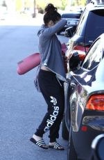 VANESSA HUDGENS Leaves a Yoga Class in Studio City