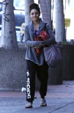 VANESSA HUDGENS Leaves a Yoga Class in Studio City