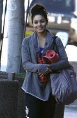 VANESSA HUDGENS Leaves a Yoga Class in Studio City