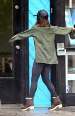 VANESSA HUDGENS on Rainy Day Out in Studio City
