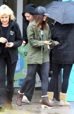 VANESSA HUDGENS on Rainy Day Out in Studio City