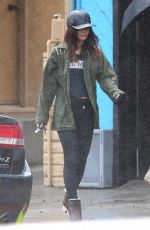 VANESSA HUDGENS on Rainy Day Out in Studio City