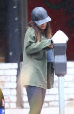 VANESSA HUDGENS on Rainy Day Out in Studio City
