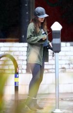 VANESSA HUDGENS on Rainy Day Out in Studio City