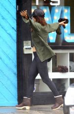 VANESSA HUDGENS on Rainy Day Out in Studio City