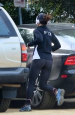 VANESSA HUDGES in Tights at Runyon Canyon in Los Angeles