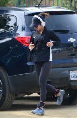 VANESSA HUDGES in Tights at Runyon Canyon in Los Angeles