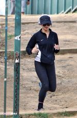 VANESSA HUDGES in Tights at Runyon Canyon in Los Angeles