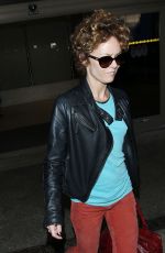 VANESSA PARADIS at LAX Airport in Los Angeles
