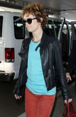 VANESSA PARADIS at LAX Airport in Los Angeles