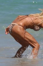 VICTORIA SILVSTEDT in Bikini on the Beach in Miami