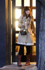 ZOOEY DESCHANEL Leaves a Hair Salon in Beverly Hills