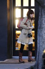 ZOOEY DESCHANEL Leaves a Hair Salon in Beverly Hills